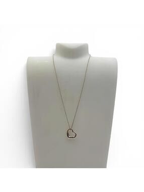 Tiffany & Co. Elsa Peretti Open Heart Pendant Necklace